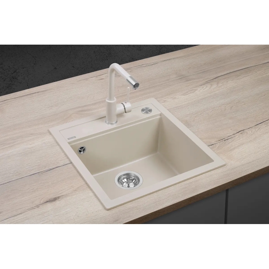Concept DG00C50BE - Кухненска мивка CUBIS 49x51 см, гранитна, бежова