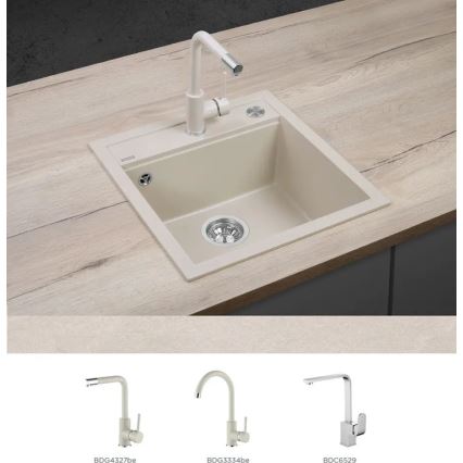 Concept DG00C50BE - Кухненска мивка CUBIS 49x51 см, гранитна, бежова