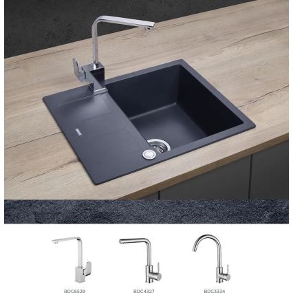 Concept DG05C45DG - кухненска мивка CUBIS 50x62 см, гранит, тъмносив