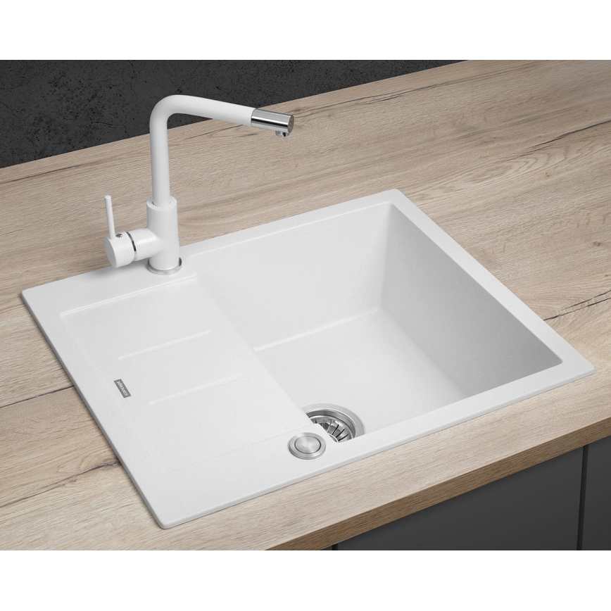 Concept DG05C45WH - кухненска мивка CUBIS 50x62 см, гранит/бяла