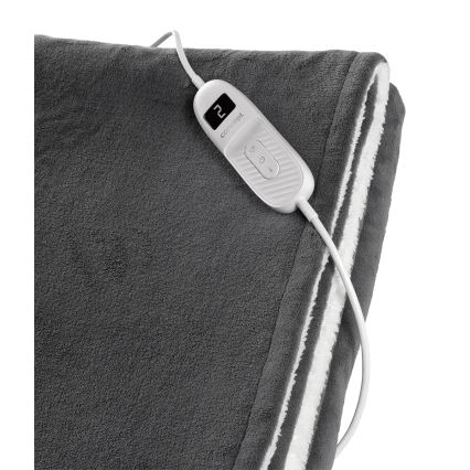 Concept DV7420 - Електрическо отопляемо одеяло 160 W/230 V 180x130 см сиво/бяло