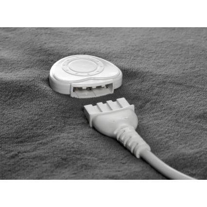 Concept DV7420 - Електрическо отопляемо одеяло 160 W/230 V 180x130 см сиво/бяло