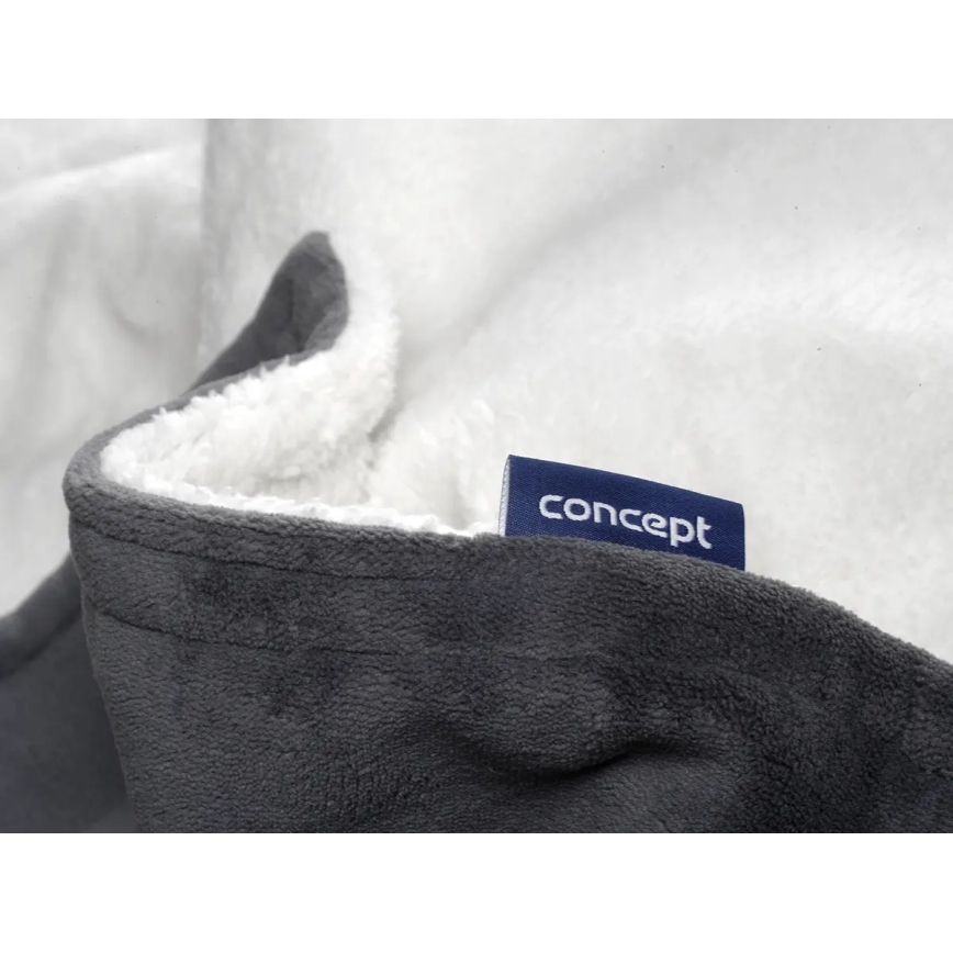 Concept DV7420 - Електрическо отопляемо одеяло 160 W/230 V 180x130 см сиво/бяло