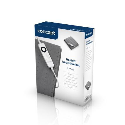 Concept DV7430 - Електрическа нагревателна подложка 100W/230V 150x80 cm сива