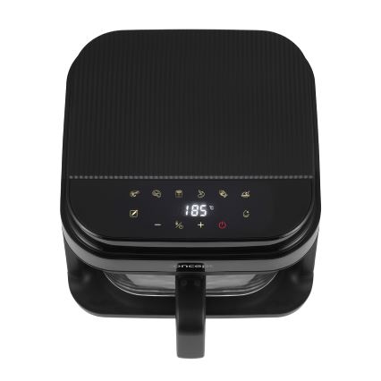 Concept FR5500 - Еър фрайър GLASS & FAST 5,5 l 1200W/230V черен