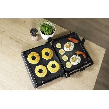 Concept ge3550 - Контактен грил с температурен сензор 2000W/230V черен