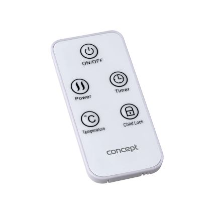 Concept KS4000 - Електрически конвектор/нагревател 1000/2000W IP24 бял + дистанционно управление