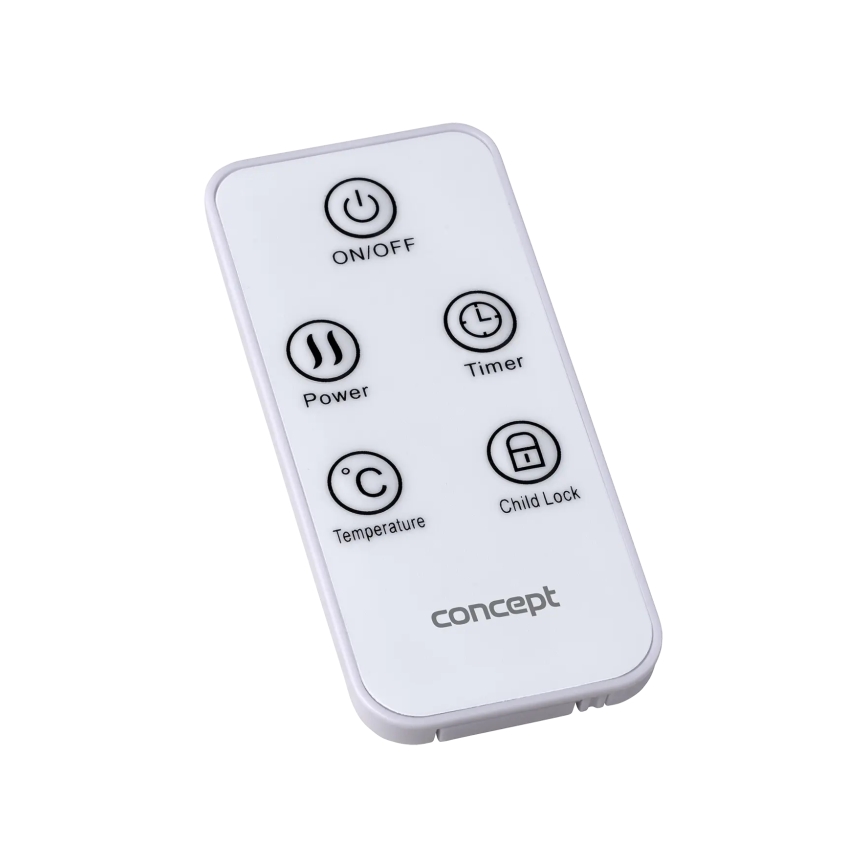 Concept KS4000 - Електрически конвектор/нагревател 1000/2000W IP24 бял + дистанционно управление