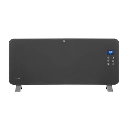 Concept KS4100 - Умен електрически конвектор/нагревател 1000/2000W Wi-Fi IP24 сив