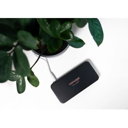 Concept KZ2020 - LED джобно козметично огледало PERFECT SKIN LED/1,5W/5V 4500-5500K 300 mAh черно