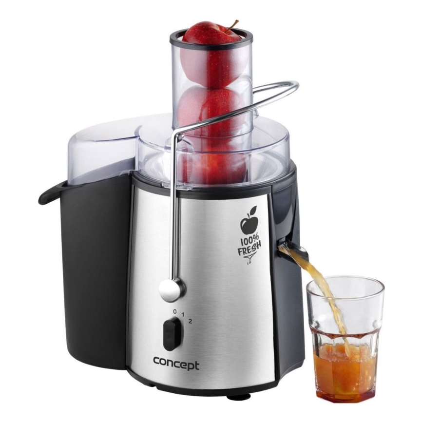 Concept LO7026 - Центробежна сокоизстисквачка 1000W/230V черен/неръждаем