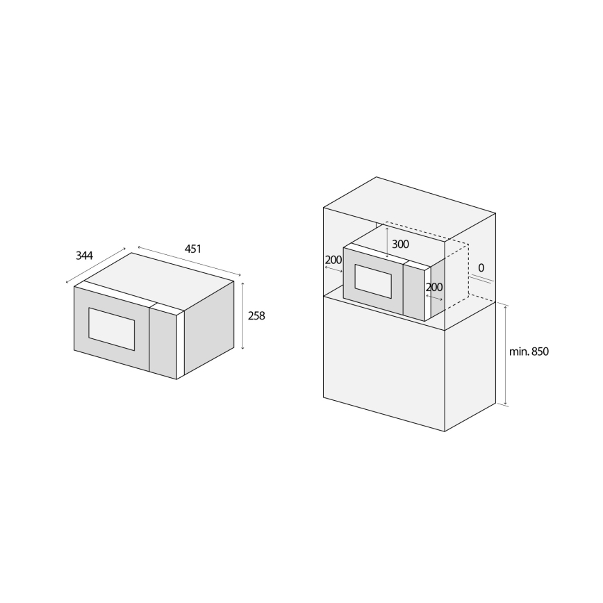 Concept MT3520bc - Микровълнова фурна 800W/230V 20 l черна