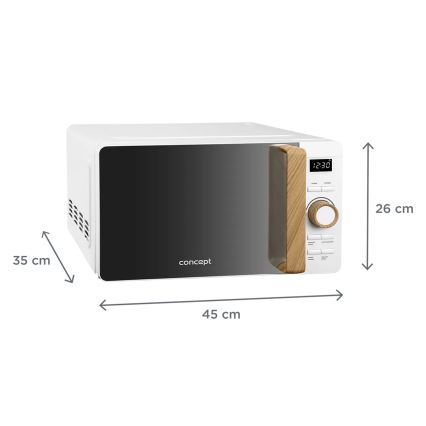 Concept MT4420wh - Микровълнова фурна 800W/230V 20 л бяла