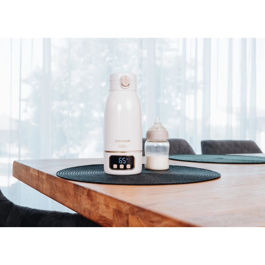 Concept OC4000 - Преносим нагревател за вода и мляко KIDO 500 ml 36W/7,4V 5000 mAh бежов