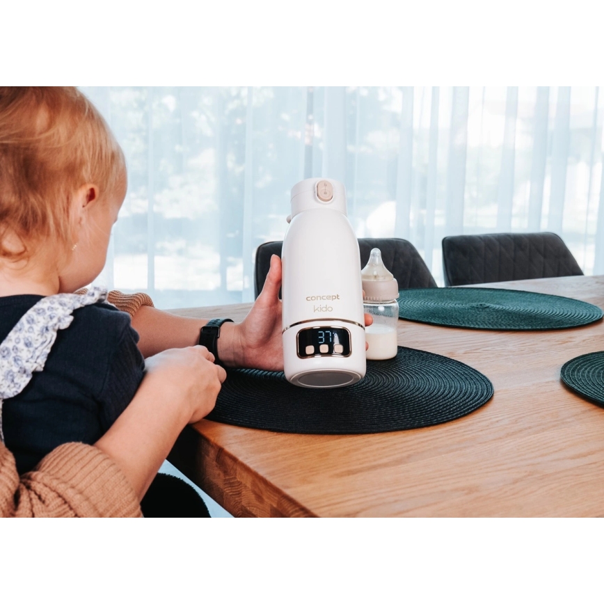 Concept OC4000 - Преносим нагревател за вода и мляко KIDO 500 ml 36W/7,4V 5000 mAh бежов