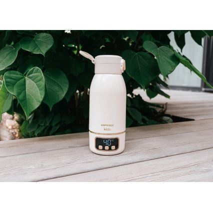 Concept OC4000 - Преносим нагревател за вода и мляко KIDO 500 ml 36W/7,4V 5000 mAh бежов