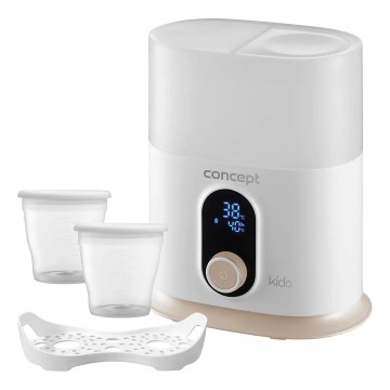 Concept OL4010 - Подгрявач за шишета 3 в 1 KIDO 200W/230V бял