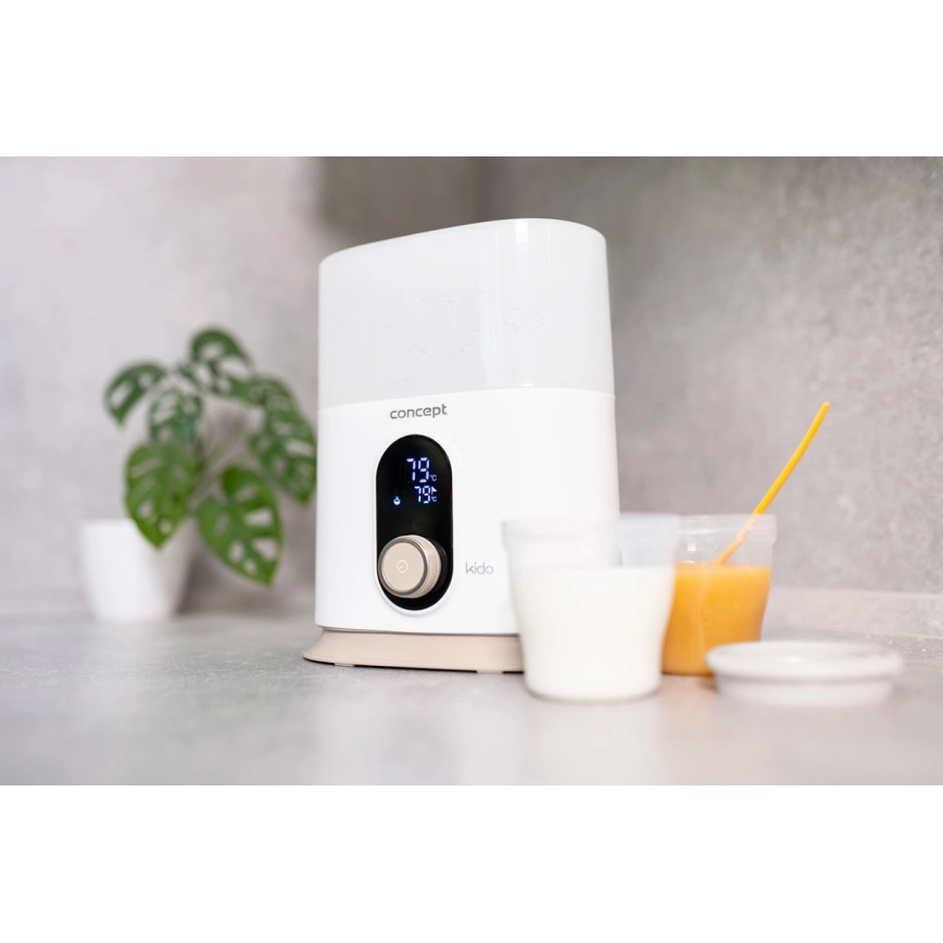 Concept OL4010 - Подгрявач за шишета 3 в 1 KIDO 200W/230V бял