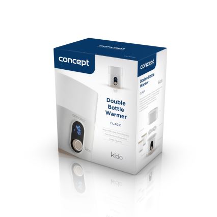 Concept OL4010 - Подгрявач за шишета 3 в 1 KIDO 200W/230V бял