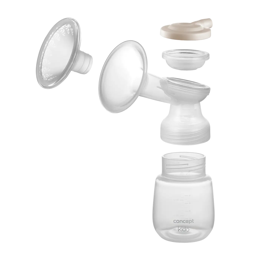 Concept OM4000 - Електрическа помпа за изцеждане на мляко 2 в 1 KIDO бяла