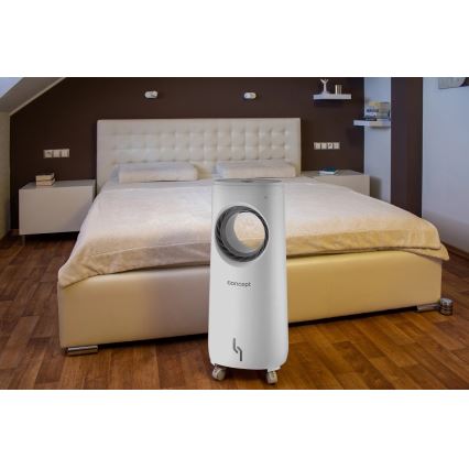 Concept OV5220 - Мултифункционален преносим въздушен охладител 4в1 5 л 80W/230V бял + дистанционно управление
