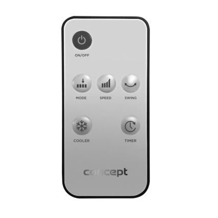 Concept OV5230 - Преносим въздушен охладител 2в1 6 л 80 W/230 V бял + дистанционно управление