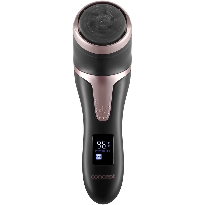 Concept PN3020 - Електрическа пила за пети PERFECT SKIN 5V 1200 mAh IPX6 черна/розово-златиста