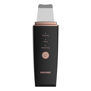 Concept PO2060 - Козметична ултразвукова шпатула PERFECT SKIN 3,5W/5V USB 500 mAh IPX6 черен