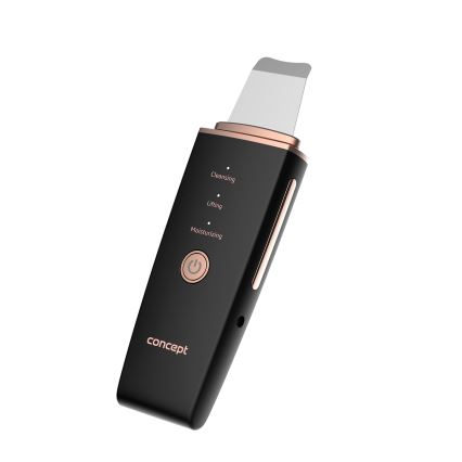 Concept PO2060 - Козметична ултразвукова шпатула PERFECT SKIN 3,5W/5V USB 500 mAh IPX6 черен