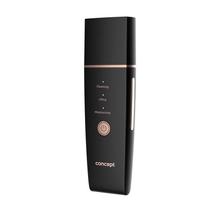 Concept PO2060 - Козметична ултразвукова шпатула PERFECT SKIN 3,5W/5V USB 500 mAh IPX6 черен