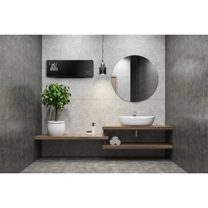 Concept QH4001 - Електрически нагревател 1000/2000W IP22 черен + дистанционно управление