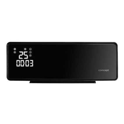 Concept QH4001 - Електрически нагревател 1000/2000W IP22 черен + дистанционно управление