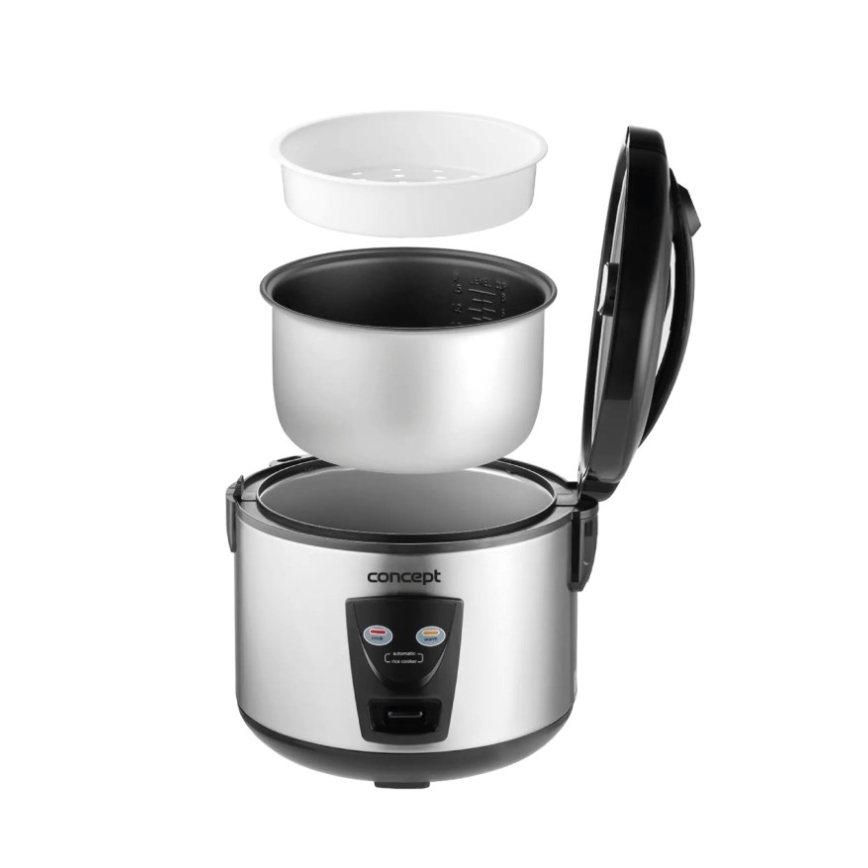 Concept RE2020 - Оризоварка 2 в 1 650W/230V 1,5 l неръждаема стомана/черна