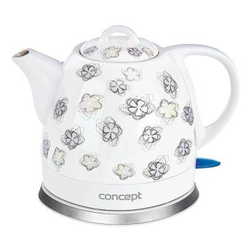 Concept RK0010ne - Електрическа кана 1 л 1100W/230V бяла/керамика