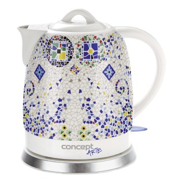 Concept RK0020 - Електрическа кана 1,5 л 1350W/230V пъстроцветна/керамика