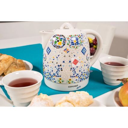 Concept RK0020 - Електрическа кана 1,5 л 1350W/230V пъстроцветна/керамика