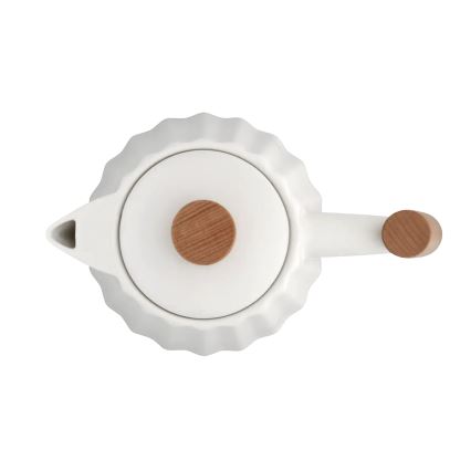 Concept RK0090 - Електрическа кана 1,5 l 1500W/230V бяла/дървесен декор/керамика