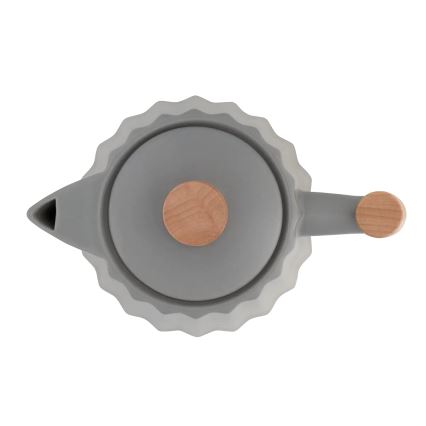 Concept RK0092 - Електрическа кана 1,5 л 1500W/230V тъмно сива/дървесен декор/керамика