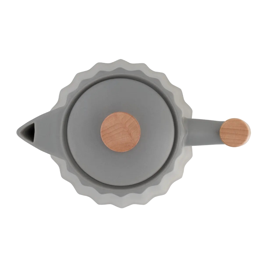 Concept RK0092 - Електрическа кана 1,5 л 1500W/230V тъмно сива/дървесен декор/керамика