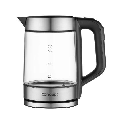 Concept RK4067 - Електрическа кана с терморегулация 1,7 l 2200W/230V неръждаема стомана