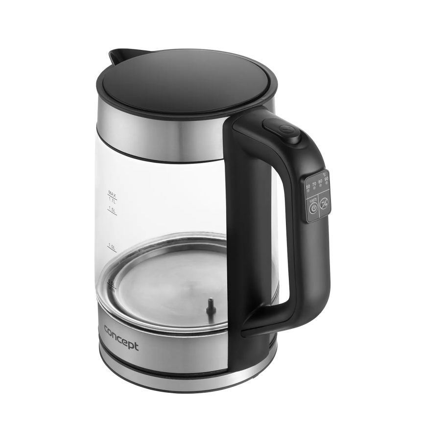 Concept RK4067 - Електрическа кана с терморегулация 1,7 l 2200W/230V неръждаема стомана