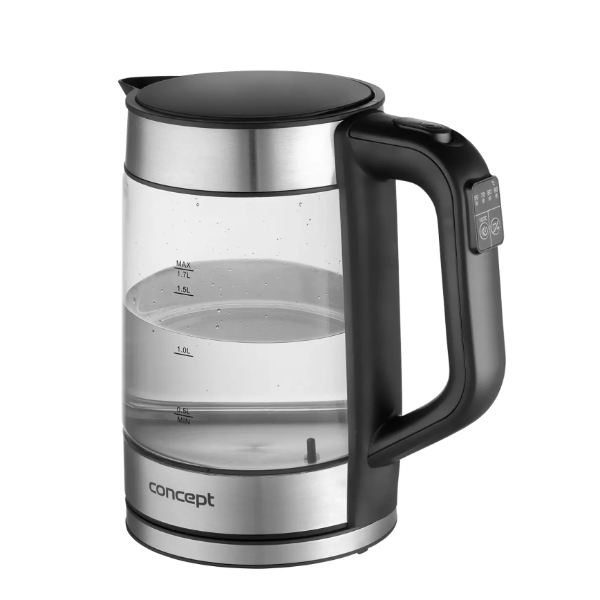 Concept RK4067 - Електрическа кана с терморегулация 1,7 l 2200W/230V неръждаема стомана
