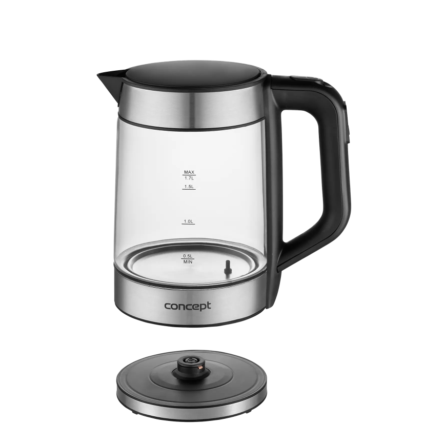 Concept RK4067 - Електрическа кана с терморегулация 1,7 l 2200W/230V неръждаема стомана