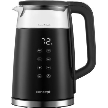 Concept RK4100 - Електрическа кана с терморегулация 1,7 l 2200W/230V черна