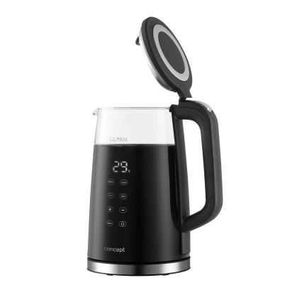 Concept RK4100 - Електрическа кана с терморегулация 1,7 l 2200W/230V черна