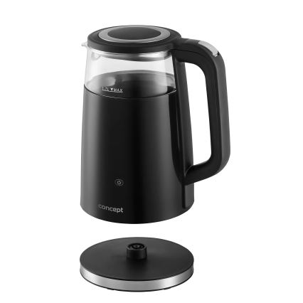 Concept RK4100 - Електрическа кана с терморегулация 1,7 l 2200W/230V черна
