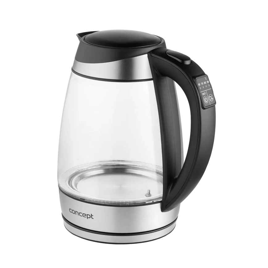 Concept RK4120 - Електрическа кана с терморегулация 1,7 l 2200W/230V неръждаема стомана