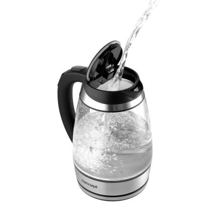 Concept RK4120 - Електрическа кана с терморегулация 1,7 l 2200W/230V неръждаема стомана