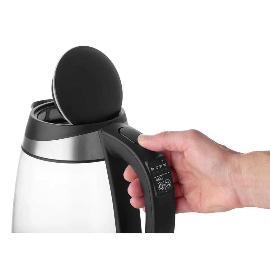 Concept RK4120 - Електрическа кана с терморегулация 1,7 l 2200W/230V неръждаема стомана