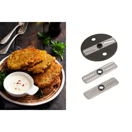 Concept RM3300 - Кухненски робот с ренде 1000W/230V черен/неръждаем